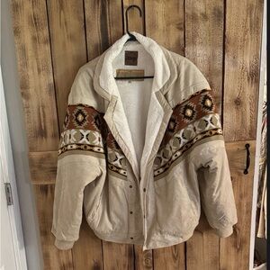 Women's Beige Patterned Jacket